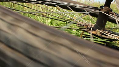 Mountain bike crash - spinning rear wheel