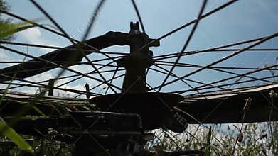 Mountain bike crash - spinning rear wheel