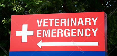 Veterinary Emergency Room Sign
