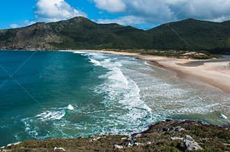Beaches in florianopolis island, in South Brazil