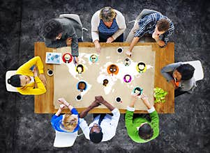 Global Community World People Social Networking Connection Concept
