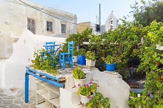 Tavern in old town Chora of Naxos island, Cyclades, Greece