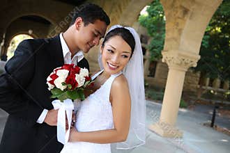 Bride and Groom at Wedding