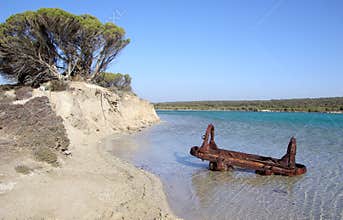 Mining Truck Discarded in Lake