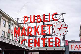 Pike Place Market Sign