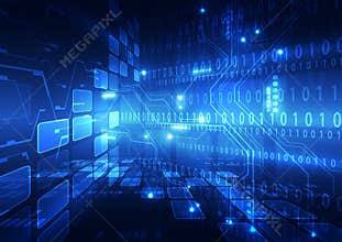 Abstract vector hi speed internet technology background illustration