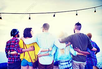 Friends Friendship Group Hug Relationship Concept