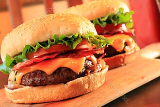 Bacon cheeseburgers