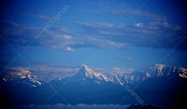 Sunrise Annapurna Himal, Nepal Himalaya