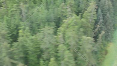 Aerial view of inner passage in Alaska