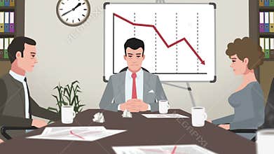 Cartoon Corporate / Failed Business Meeting