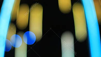 Colourful of bokeh light