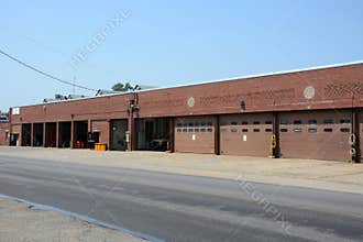 School bus garage