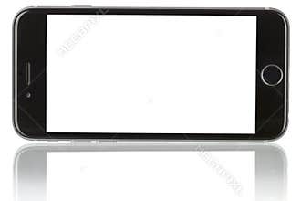 Apple Space Gray iPhone 6 with blank screen
