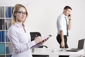 Female pretty entrepreneur