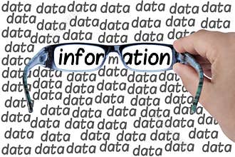 Big Data Information Glasses Looking For Isolated