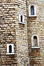 Details of castle wall