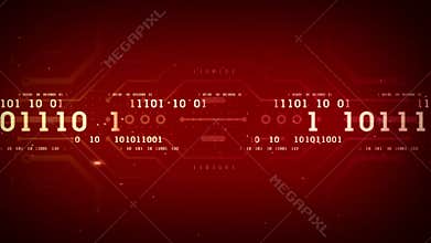 Binary Data Streams Red