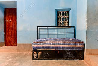Moroccan house interior sofa bed
