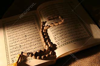 Holy koran & rosary