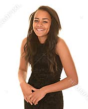 Laughing teen girl