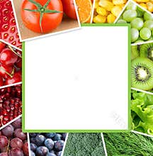 Fresh color fruits and vegetables