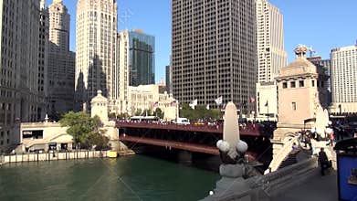 DuSable Bridge Chicago on Michigan Ave - City of Chicago