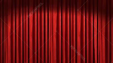 Red theater curtain