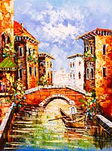 Oil Painting - Venice, Italy