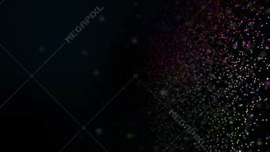 Abstract bokeh particles galaxy seamless background Full HD(1920x1080)