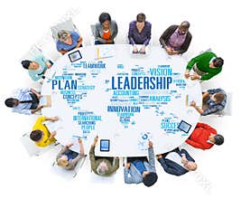 Leadership Boss Management Coach Chief Global Concept