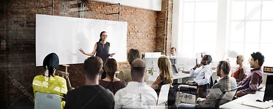 Training Business Strategy Seminar Meeting Concept