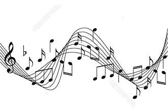 Music notes background