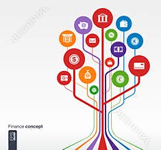 Growth tree banking concept