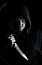 Intimidating Youth with Knife
