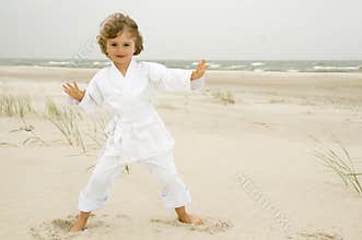 Tai Chi on the beach