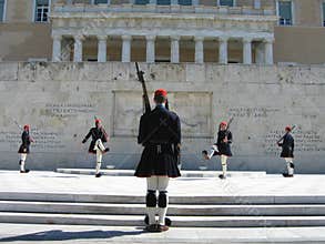 Guard change in Athens