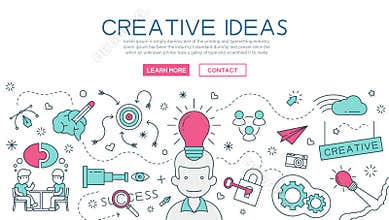 Creative Idea for website banner and landing page