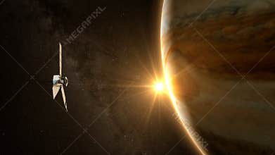 Jupiter and satellite juno