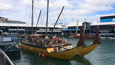 Maori waka heritage sailing in Auckland New Zealand
