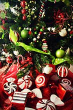 Christmas Tree with Peppermint Candy