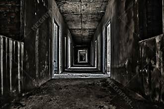 scary hallway walkway