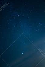 Night sky with glowing stars
