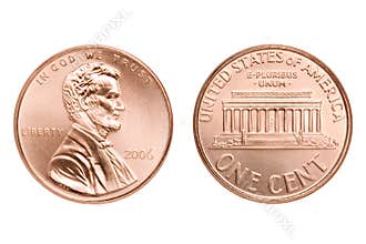 Penny macro isolated