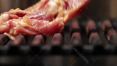 Chicken on grill