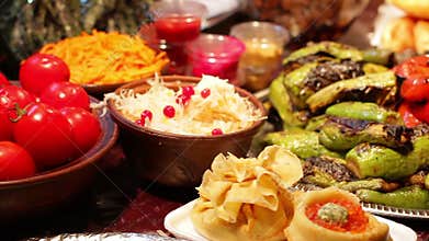 Food for tourists. National cuisine.