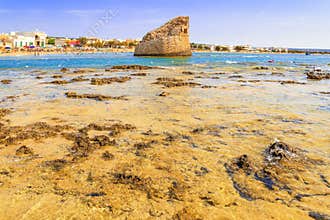SUMMER Salento coast: Torre Pali beach (Lecce). ITALY (Apulia).