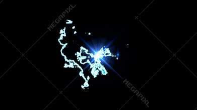 Seamless animation of silver lightning thunderbolt electric strike background pattern in 4k ultra HD video quality loop