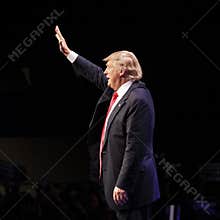 LAS VEGAS NEVADA, DECEMBER 14, 2015: Republican presidential candidate Donald Trump speaks at campaign event at Westgate Las Vegas