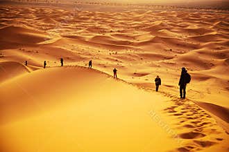 Tourists in Sahara
